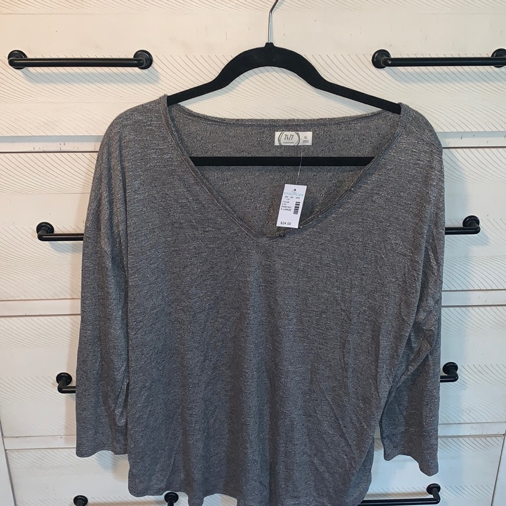 Maurices 24/7 Shirt with 3/4 Sleeves